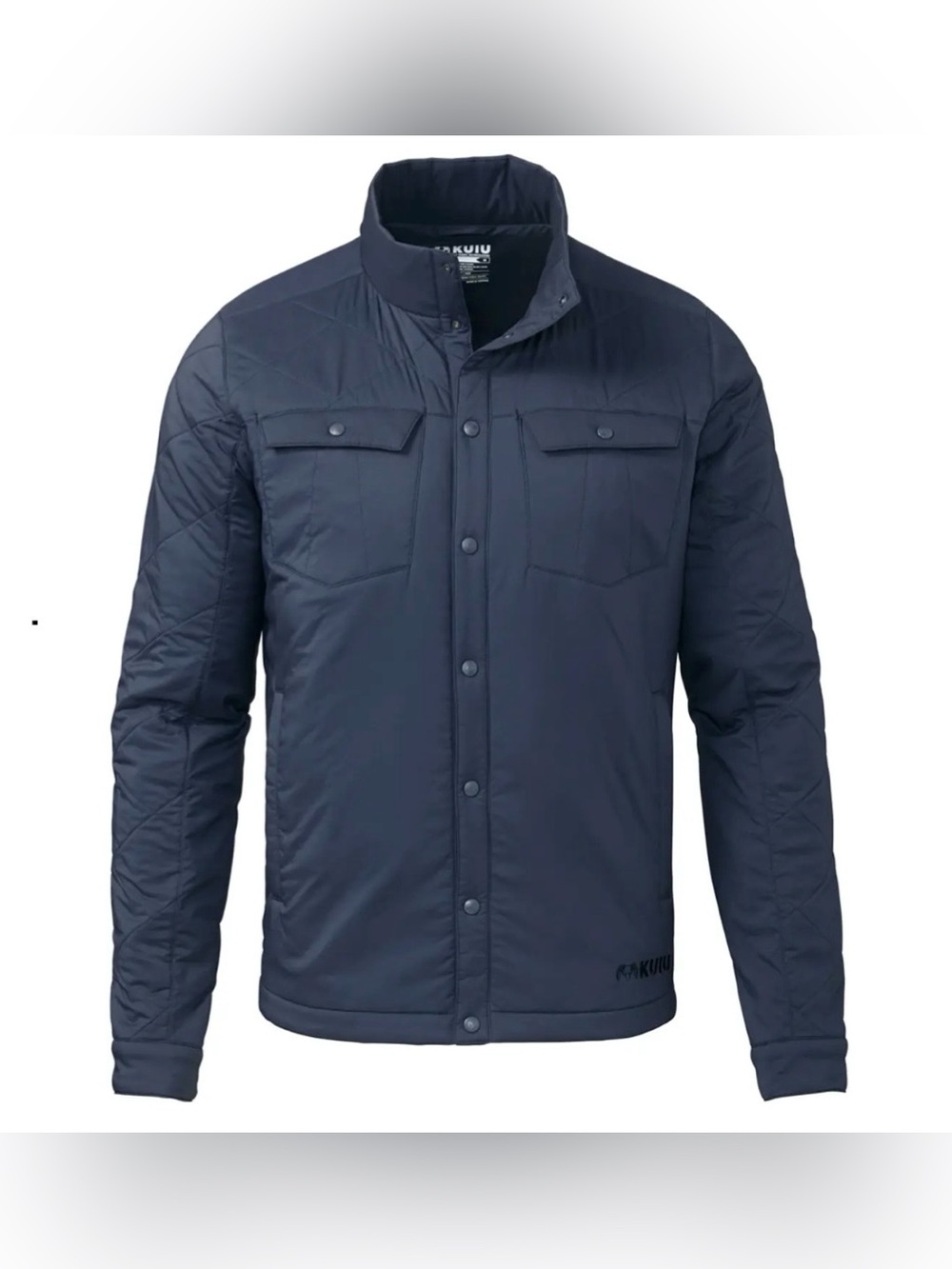 KUIU Men’s Base Camp Insulated Snap Shirt Jacket Size XL in Steel Blue
